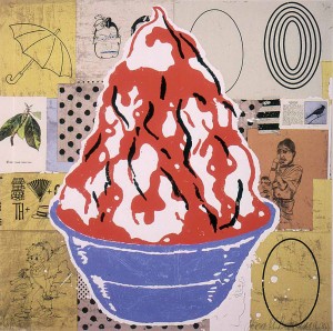 Donald Baechler - Untitled [Red Sundae (Well Fancy That)], 2000