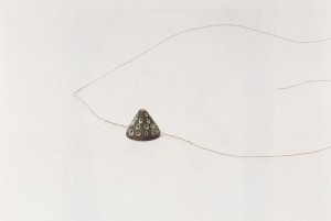 Joseph Beuys - Brustwarze (Nipple), 1984-86, patinated bronze, and brass wire