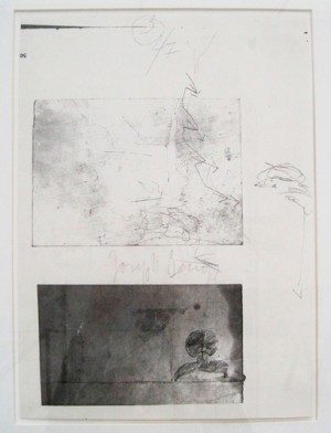 Joseph Beuys - Iphigenie-Set, 1974, one of eight offset prints mounted on cardstock