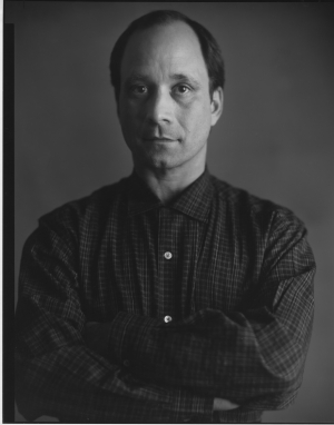 Timothy Greenfield‐Sanders - Portrait of Ross Bleckner, 1987, black and white photograph