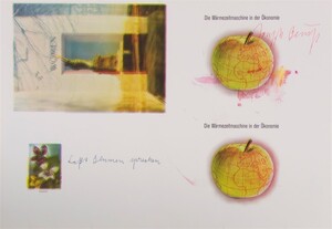 Joseph Beuys - Die Wärmezeitmaschine (The Warmth-Time Machine), 1975, proof sheet for postcards