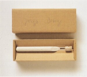 Joseph Beuys - Sandzeichnungen (Sand Drawings), 1978, test tube containing coral sand, in cardboard box, stamped