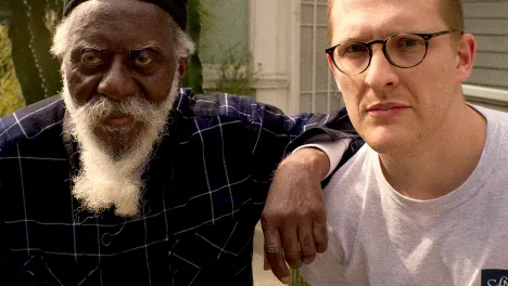 Photo of Sam Sheperd and Pharoah Sanders